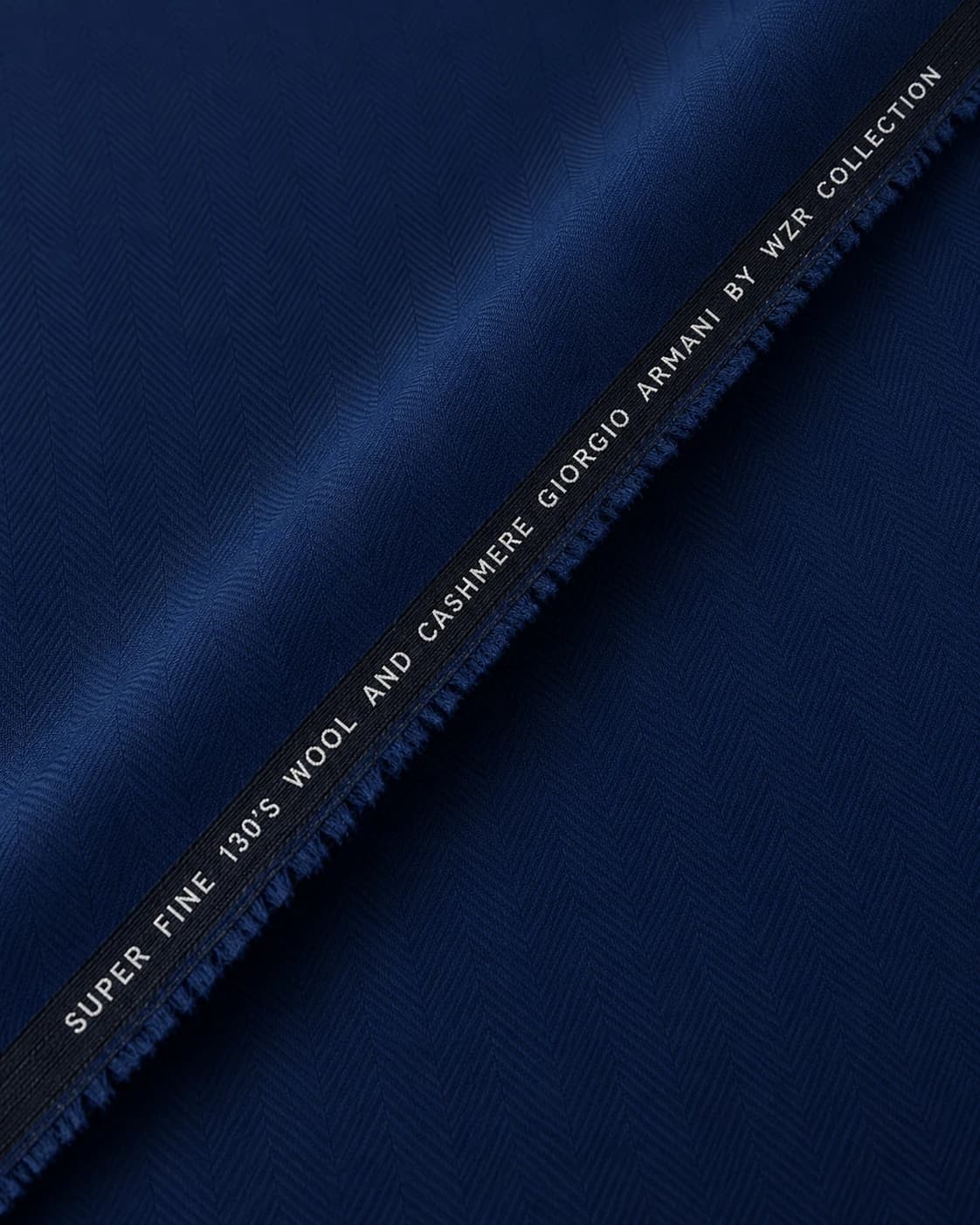 Super Fine 130s Wool & Cashmere fabric in Royal Blue